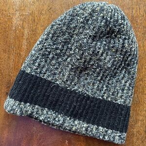 Stylish Black and Gray Knit Beanie